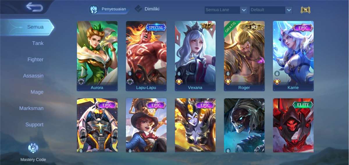 Akun Mobile Legend